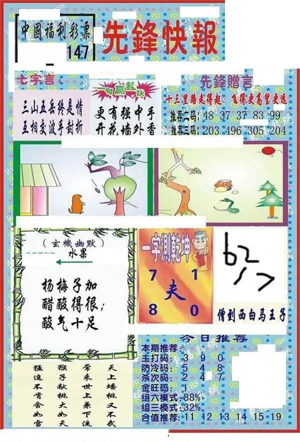 2026147期3D图谜汇总（八）